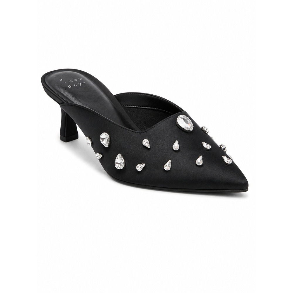 Women's A New Day Katia Kitten Heels Black Size 7 New With Tags